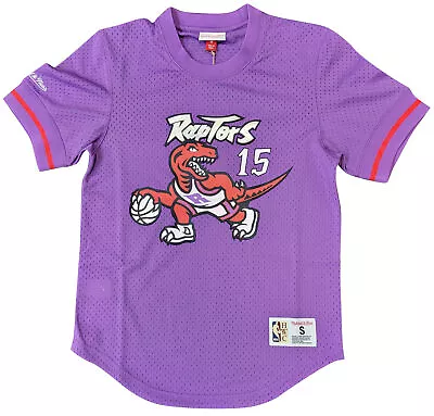 Mitchell & Ness Purple Toronto Raptors Vince Carter Name & Number Mesh Crewneck • $94.95