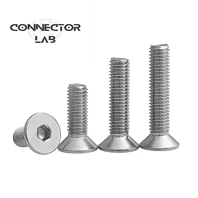 Countersunk Bolts M2 M3 M4 Allen Key Screws 304 Stainless Steel A2 70.  Socket • £2.49