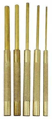 5 Piece 8  Long Drive Pin Punch Set With Knurled Handles • $19.09