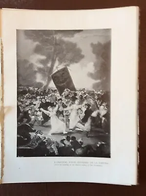 Kvc2  Edwardian Book Plate 1900s Day Carnival Scene La Sardina • £3.40