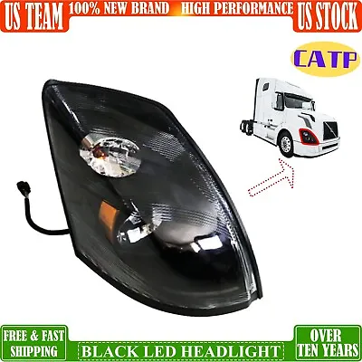 LED Headlight For 2004-2017 Volvo VNL Passenger [RH] Side Black • $339.33