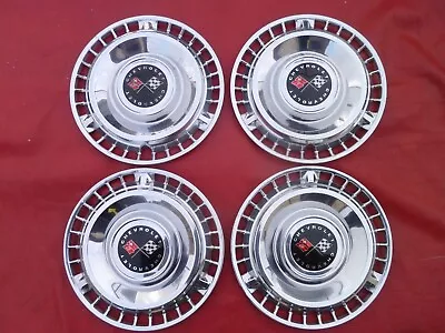 Vintage Nos 1961 Chevy Impala Belair 14  Hubcaps Wheel Covers • $900