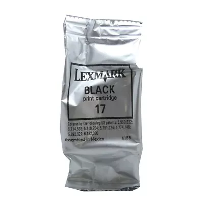 Original Lexmark Tintendruckkopfpatrone 17 Black For X 1100 1150 Blister Pack • £34.15