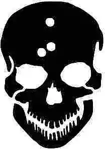 $2.87 • Buy Skull Head With Bullet Holes Silhouette Car Decal Sticker