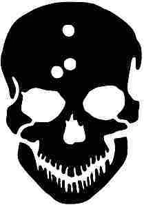 $2.87 • Buy Skull Head With Bullet Holes Silhouette Car Decal Sticker