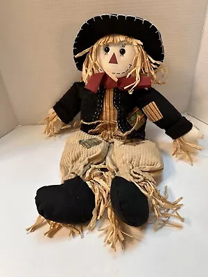 18” Fabric Scarecrow Autumn Decorative Doll Felt Jacket Corduroy Pants • $15