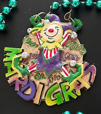 Smiling Jester Mardi Gras Bead Necklace New Orleans Parade Throw Favor • $5.95