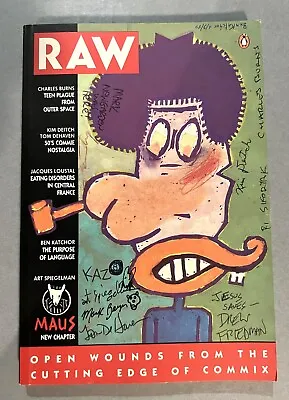 Raw Vol 2 #1 Signed Spiegelman Mouly Burns Deitch Katchor Beyer Friedman + • $499.99