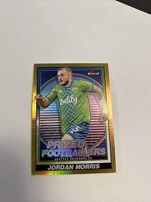 2022 Topps Finest MLS Prized Footballers Gold Refractor /50 Jordan Morris #PF-14 • $6.99