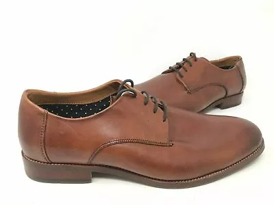 NEW! Apt.9 Men's Aiken Lace Up Bradford Style Dress Shoes Brown Leather • $32.99