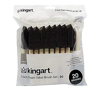 $9.93 • Buy KingArt Foam Paint Brush Set, 2 Inch