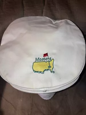 Vintage Men's Masters Golf Hat Newsboy Flat Snapback White Made In USA • $29.99