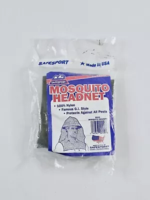 Safe Sport Mosquito Head Net N111 G.I. Style Made In USA New 100% Nylon • $7.46