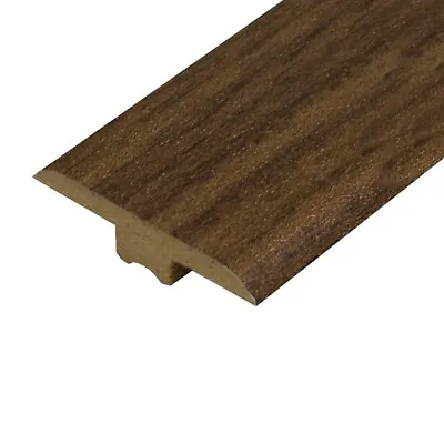 Laminate Floor MDF T Section Transition Profile Threshold Strip WALNUT • £1.99