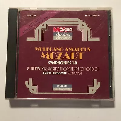 (m150) Mozart: Symphonies 1-8 Philharmonic Symphony Orchestra Of London... • $1.99