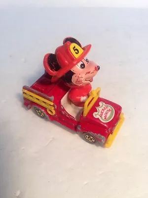 1980s Vintage Tomy Disney  MICKEY MOUSE FIRE TRUCK  Diecast Vehicle RARE! D • $5