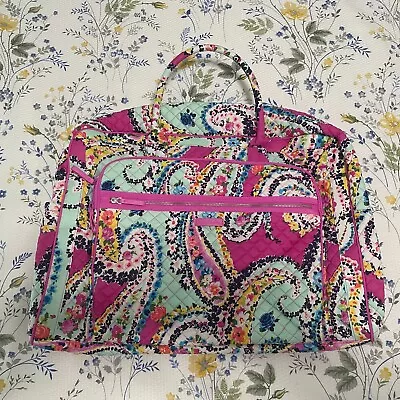 Vera Bradley Wildflower Paisley Iconic Grand Weekender Travel Bag - EUC • $95