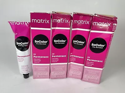 MATRIX SOCOLOR PRE-BONDED PERMANENT BLENDED 8W  MEDIUM BLONDE WARM Lot Of 4 • $38.24