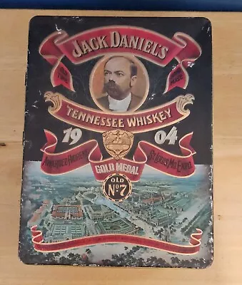 Vintage Jack Daniels 1904 Gold Medal No.7 Tennessee Whiskey Tin Box • $3