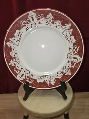 Williams Sonoma Red And White Snowy Village - Salad Plates • $16