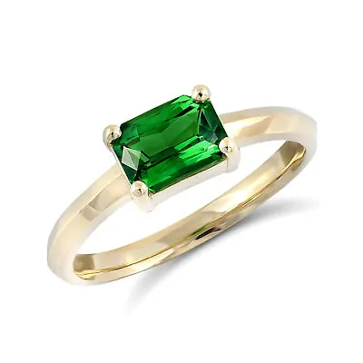 Tsavorite Garnet Ring Natural Green Garnet Ring 1.11 Carats Engagement Ring • $2104.45