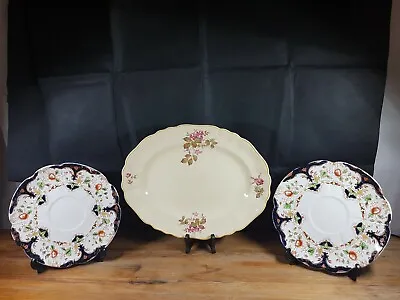 £4.99 • Buy Vintage Sunshine J&g Meakin Oval Platter And Two E & Bl Duchess Plates