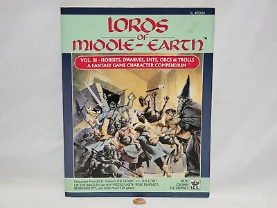 £95.80 • Buy Lords Of Middle-earth Vol III 3 Hobbits Dwarves Ents Orcs Trolls MERP Book LOTR