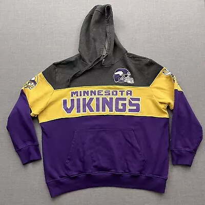 Minnesota Vikings Sweatshirt Starter Mens Size 2XL XXL NFL Pullover Hoodie • $24.95