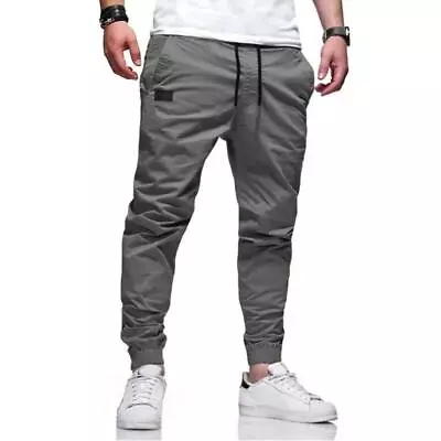 Men's Casual Sports Harem Pants Sweatpants Jogger Cargo Trousers USA Size • $17.19