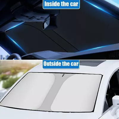 Car Sun Visor Shade Cover Windshield Sunshade Sun UV Titanium Block Protector • $12.54