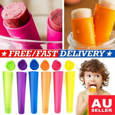 $9.12 • Buy Silicone Ice Cream Jelly Lolly Pop Popsicle Push Up Mold Maker Block Mould HG