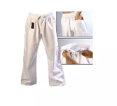 ProForce Combat Karate PANTS SALE! Martial Arts Taekwondo Training Uniform WHITE • $25.99