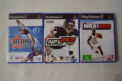 AFL Live 2003 On PlayStation 2 Plus 2 Empty PS2 Cases NO GAMES   • $15