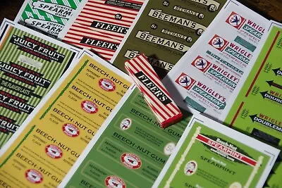 WW2 US Chewing Gum LABELS - Musette Bag Wash Roll Normandy 1944 • $1.89