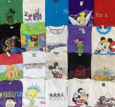 Vintage 90s Disney Looney Tunes Cartoons Shirt Lot Of 20 Mix Sizes TV Shows • $199.99