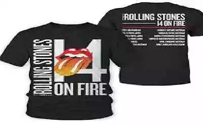 T-SHIRT : ROLLING STONES - 14 ON FIRE Concert Tour 2014 Australia (large) • $34.65