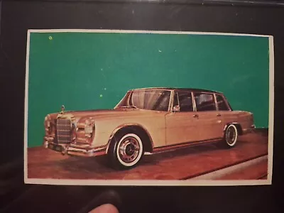 Rare 1967 AUTO CARD NON SPORTS CARDS MERCEDES BENZ 600 Automotive Card  • $5