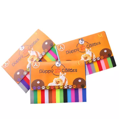 (CC096)  Kitten Puppy Newborn Whelping ID Collars Pack Of 15 Different Colours • £3.95