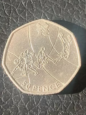 2011 Olympic 50p Coin Basketball Circulated • £3.50