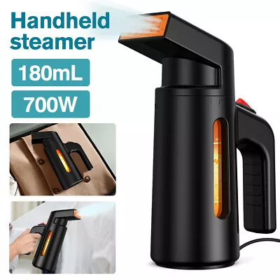 700W Portable Handheld Garment Clothes Steamer Fast Heat-up 180ML Home Travel UK • £19.99