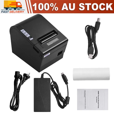 $109.99 • Buy Hoin 80mm High Speed Thermal Receipt POS Printer +1Roll Paper For Supermarket AU