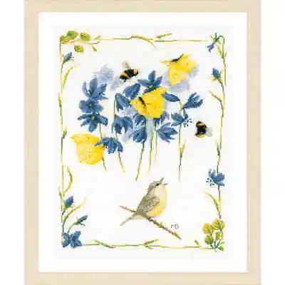 Lanarte Counted Cross Stitch Kit  Chirping Chiffchaff Marjolein Bastin  35x48cm • $52.87