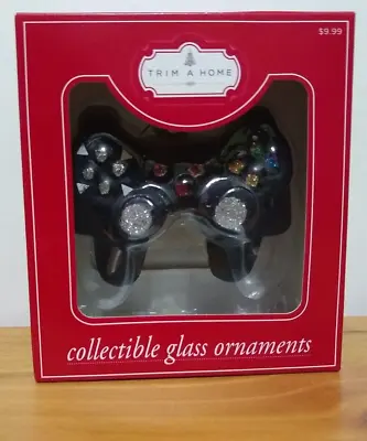 (New!) BLACK Video Game Controller GLASS CHRISTMAS ORNAMENT Xbox Play Statiion • $9.99