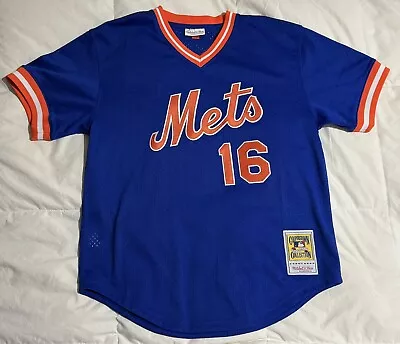 1986 Mets Dwight Gooden Mitchell Ness Batting Practice BP Jersey 44 Large • $45.99