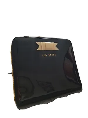 £13 • Buy Ted Baker Black With Pink Bow Ipad Cover Sleeve IPAD CASE