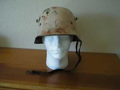 Ww1 Ww11 M16 German Winter Camouflage Steel Helmet Complete • $1250