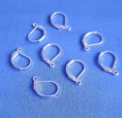 30Pcs Leverback Hooks 925 Sterling Silver Plated DIY Earwire Earrings Findings • £4.49