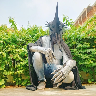 £249.17 • Buy The Nazgûl Helmet Outfit Cloak Halloween Outfit Ringwraith Robes Rider Gauntlet