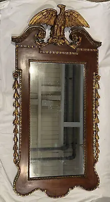 Antique Vintage 44  Tall Federal Eagle Gold Gilded Wall Mirror 3473 • $1379