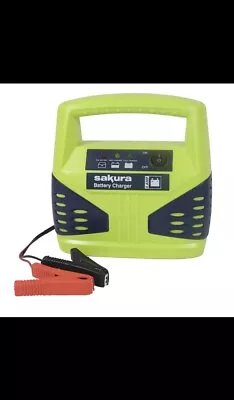 12 Volt 8 Amp Heavy Duty Car Van Bike Battery Charger Up To 2.5L LED Compact • £24.99